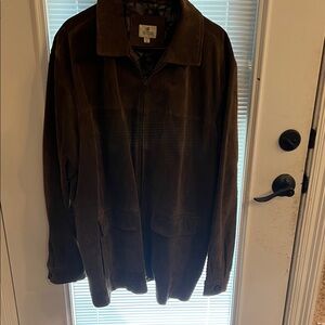 Men's Dark Brown Suede Jacket